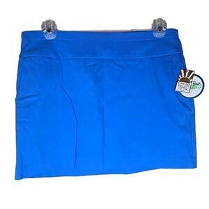 Coral Bay NWT Blue Skort Tennis Golf  Pickleball Women's Size Large STRETCH NEW